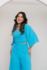 Conjunto Calça Pantalona VS e Cropped Dani_