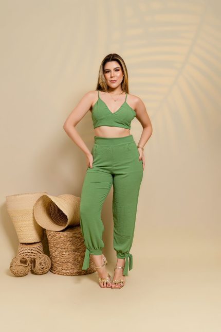 Calça Natália Skinny Verde