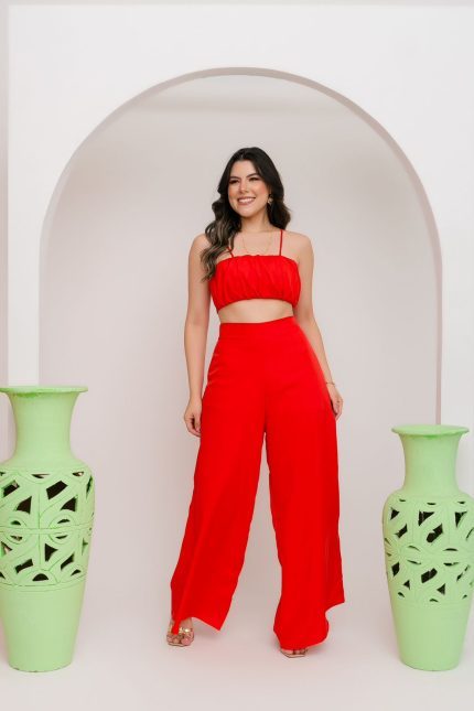 Calça Pantalona VS Coral